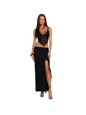 Tiger Mist Theo Skirt in Black Size XXS TikTok Blogger Favorite